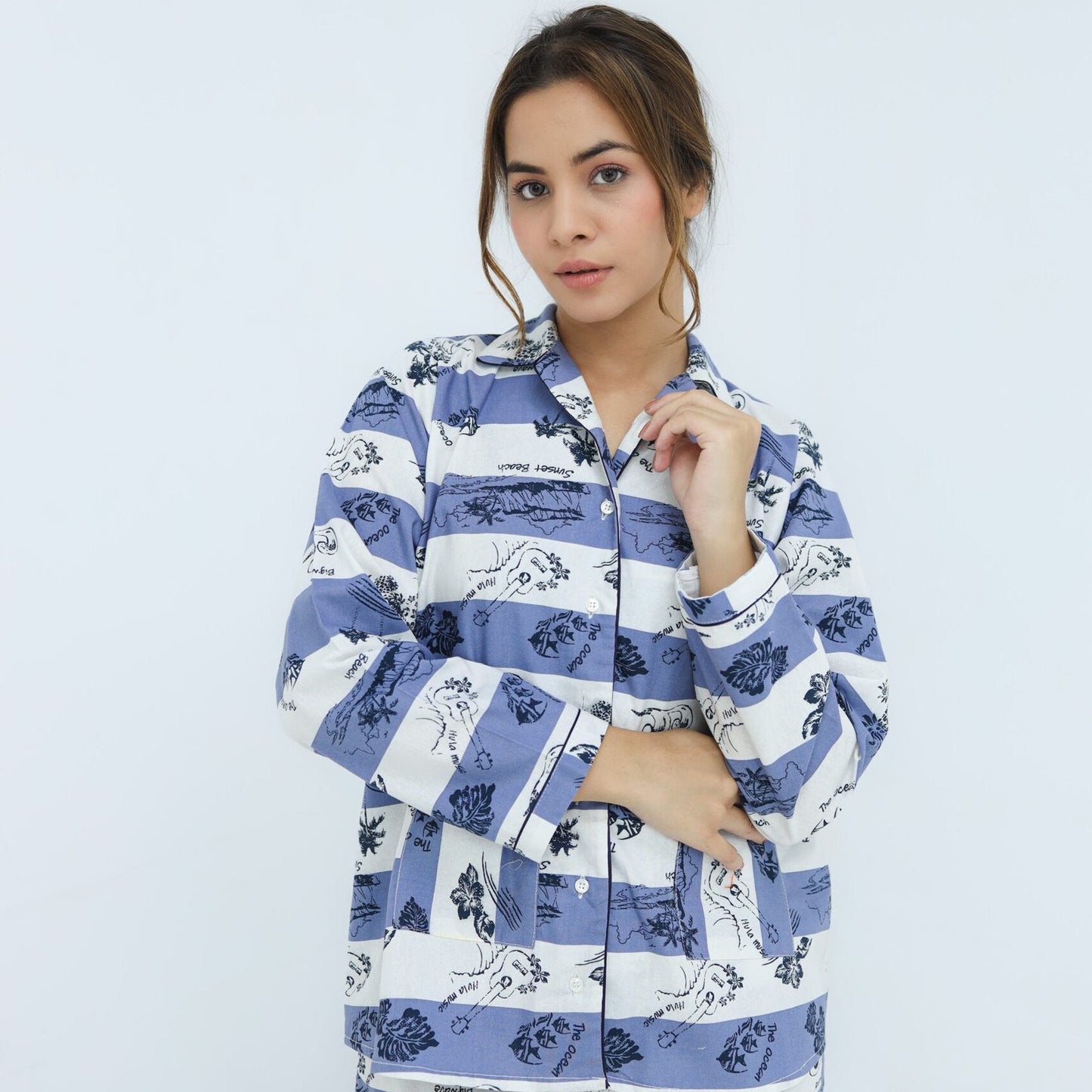 Winter Cotton Dot Printed PJ Set | Men's Nightwear | AdoreRobe