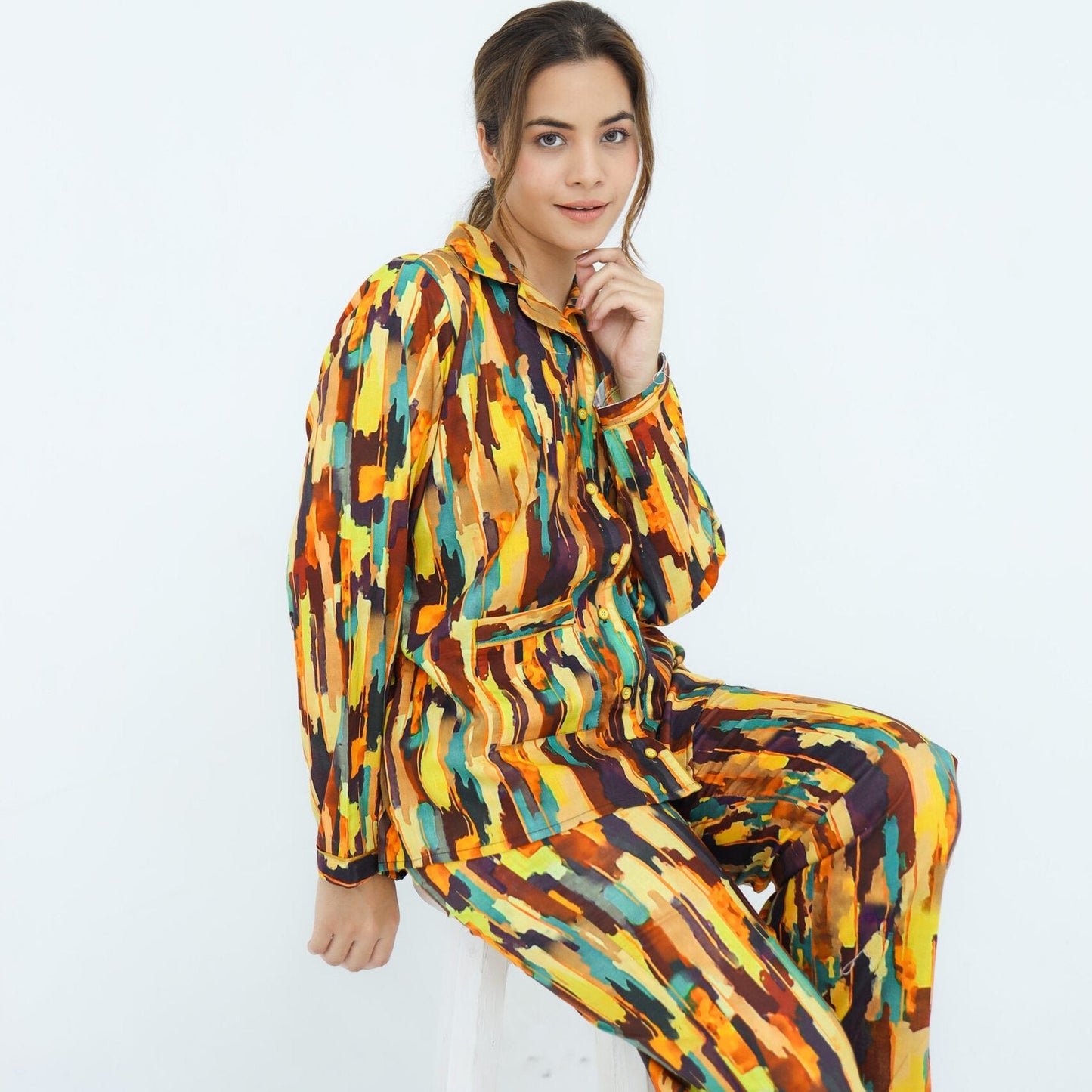 Rainbow Soft Cotton Ombre Printed PJ | Men's Nightwear | AdoreRobe