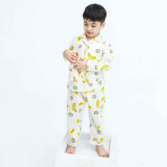 Banana Party print winter cotton kids wear