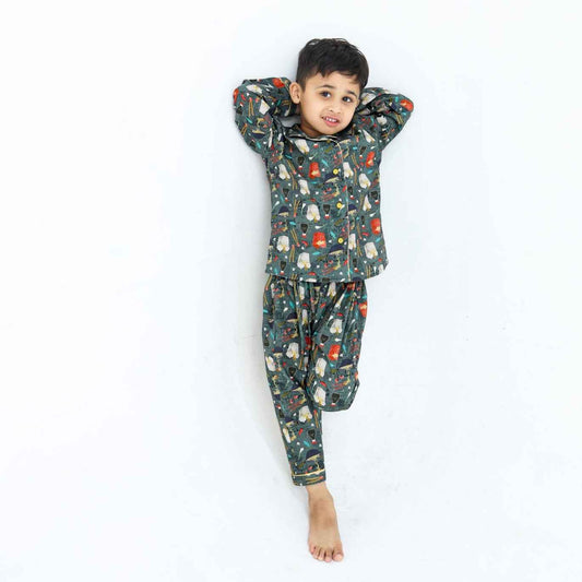 Noodle Nest print winter cotton kids wear