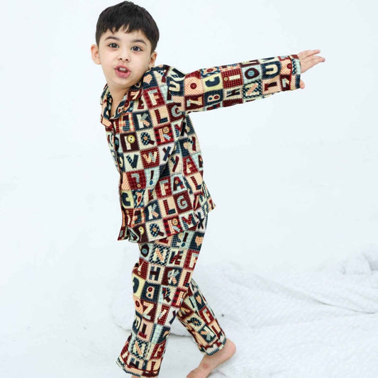 A to Z print soft cotton kids wear