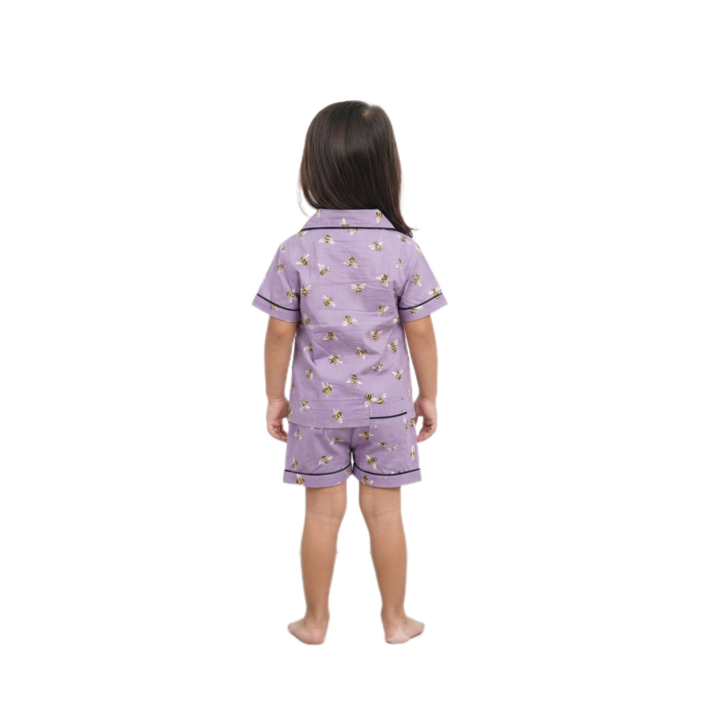 purple bee print winter cotton kids wear | Kids' Nightwear | AdoreRobe