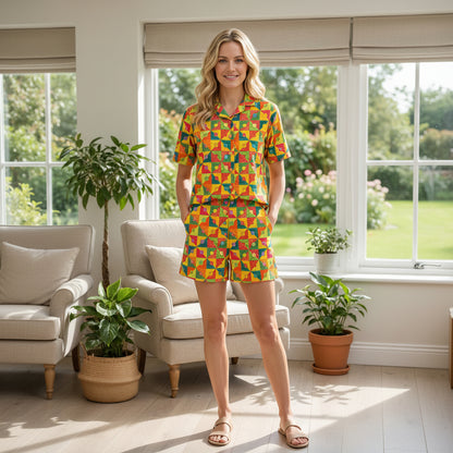 Multicolor Soft Cotton button box | Women's Nightwear | AdoreRobe