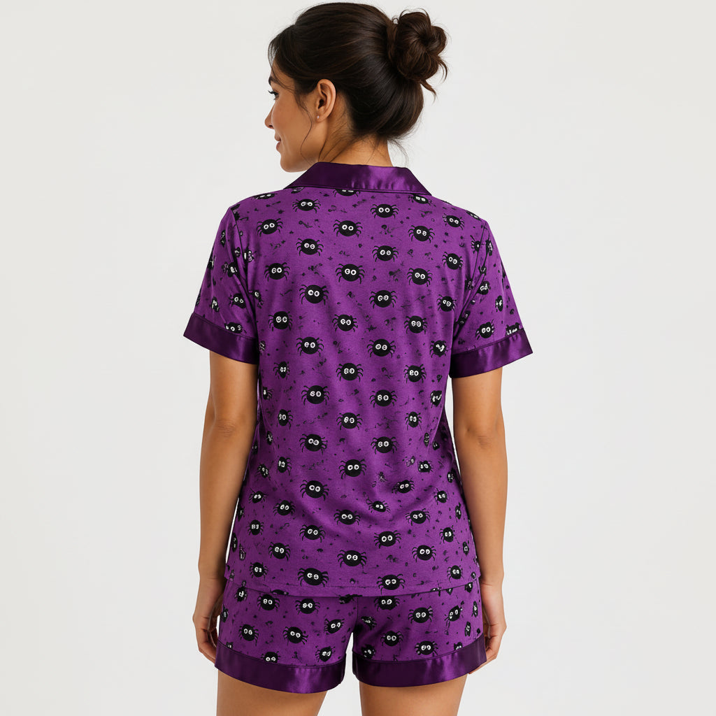Purple Cambric Midnight Spider | Women's Nightwear | AdoreRobe