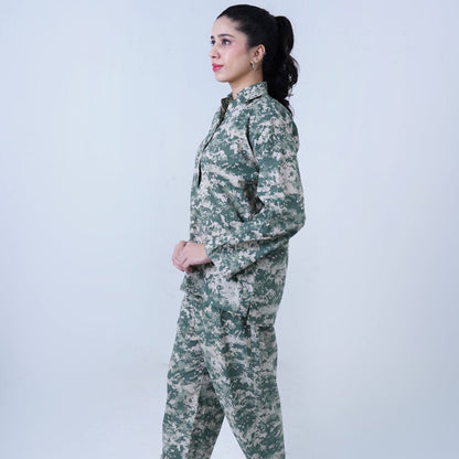 Grey Winter Cotton Foji Printed | Women's Loungewear | AdoreRobe