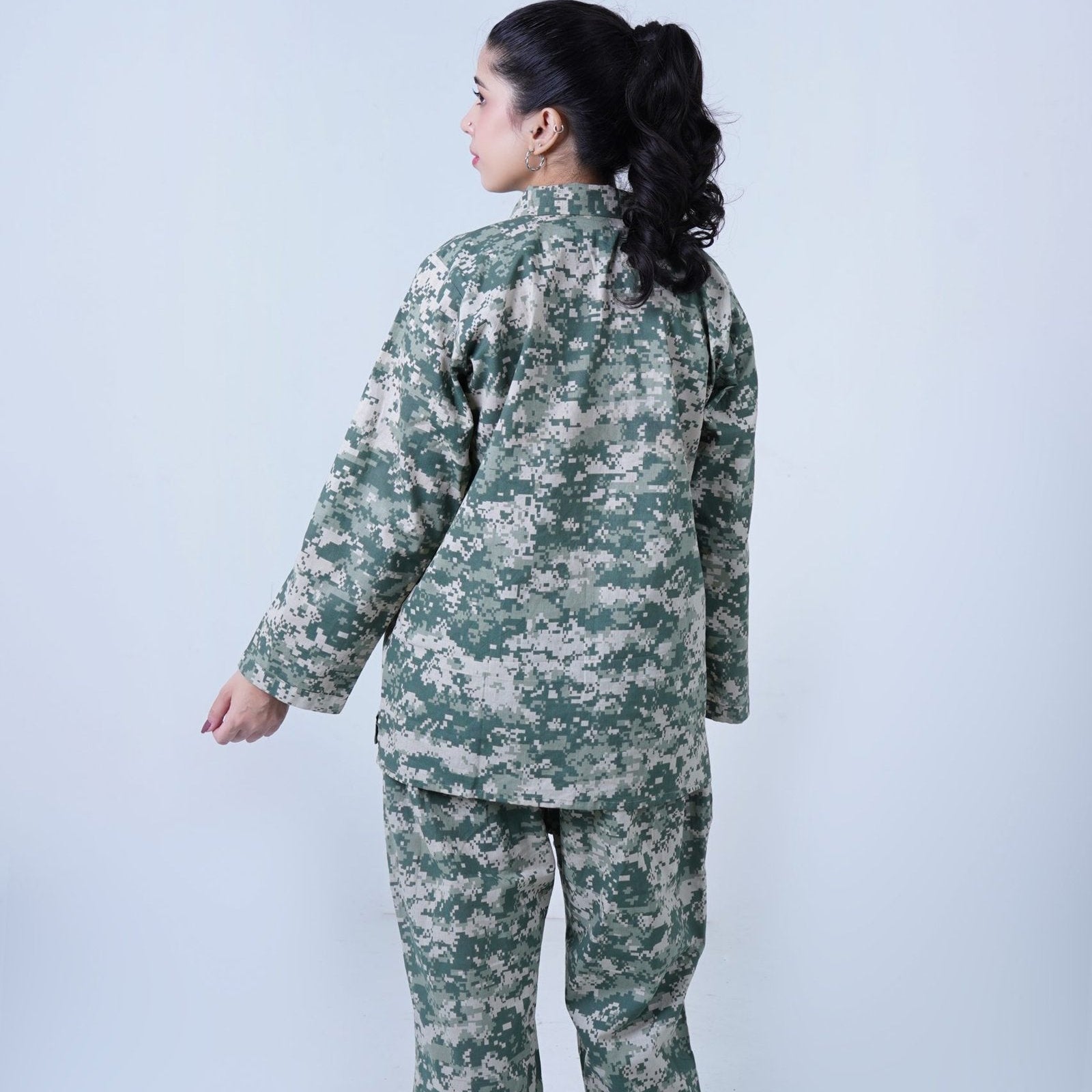 Grey Winter Cotton Foji Printed | Women's Loungewear | AdoreRobe