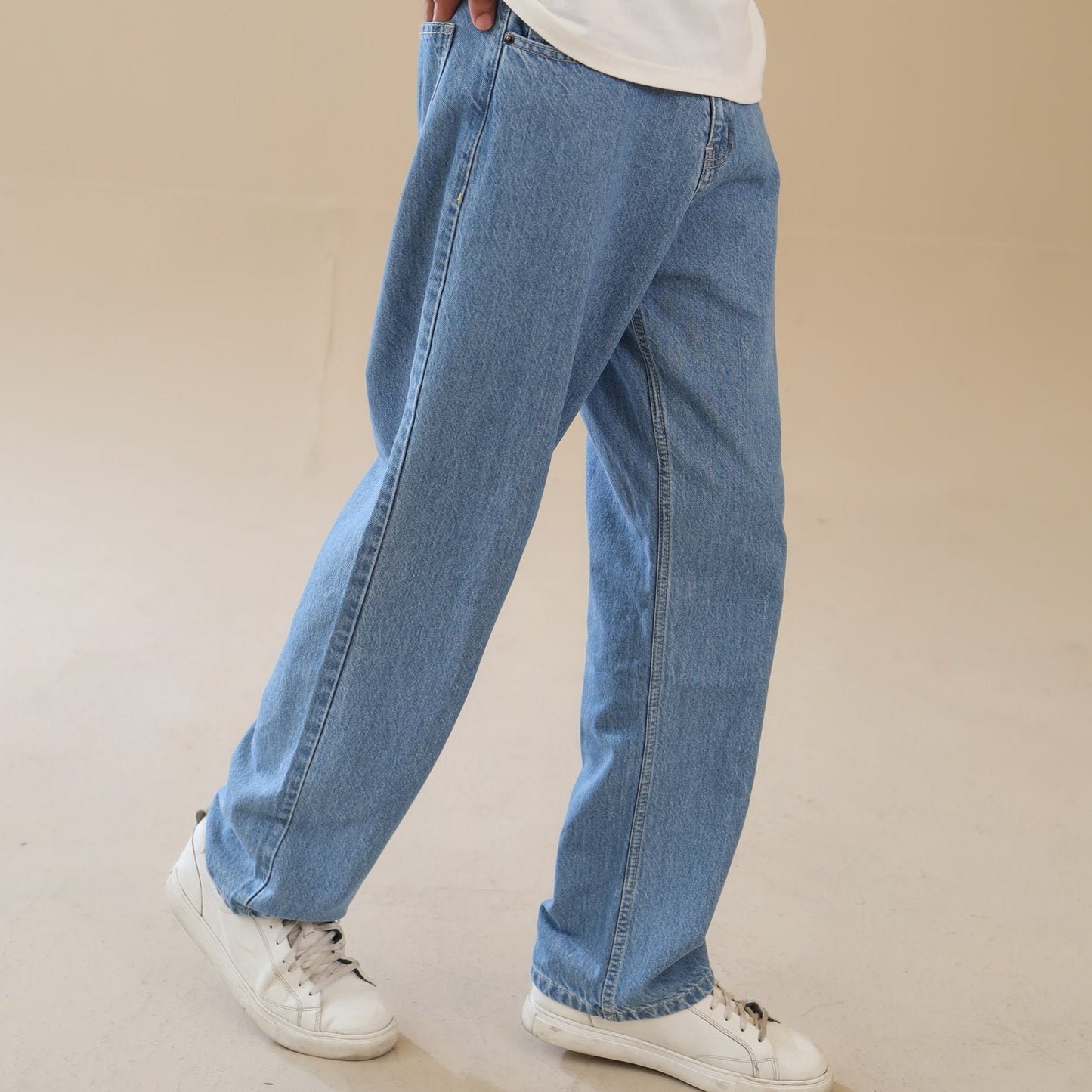 Unisex Loose Fit Denim Jeans 100% Cotton, | Unisex Jeans | AdoreRobe