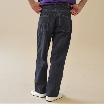 Unisex loose Fit Grey Jeans 100% Cotton, | Unisex Jeans | AdoreRobe
