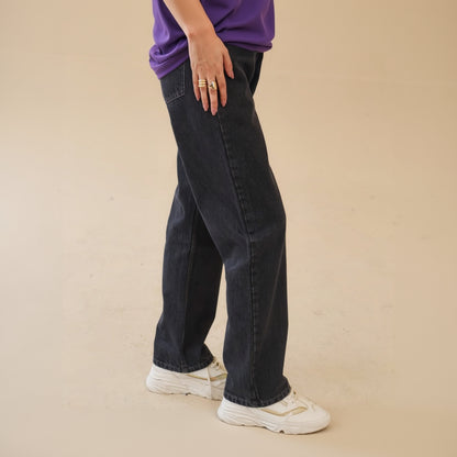 Unisex loose Fit Grey Jeans 100% Cotton, | Unisex Jeans | AdoreRobe