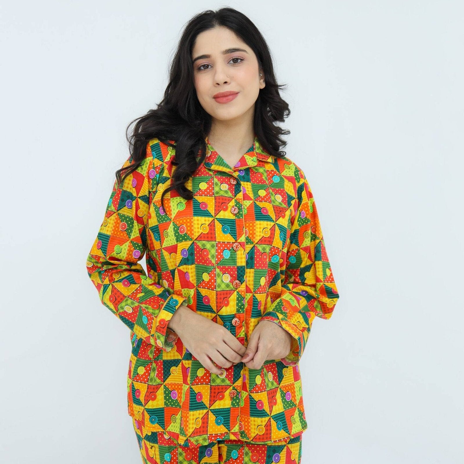 Multicolor Soft Cotton button box | Men's Nightwear | AdoreRobe