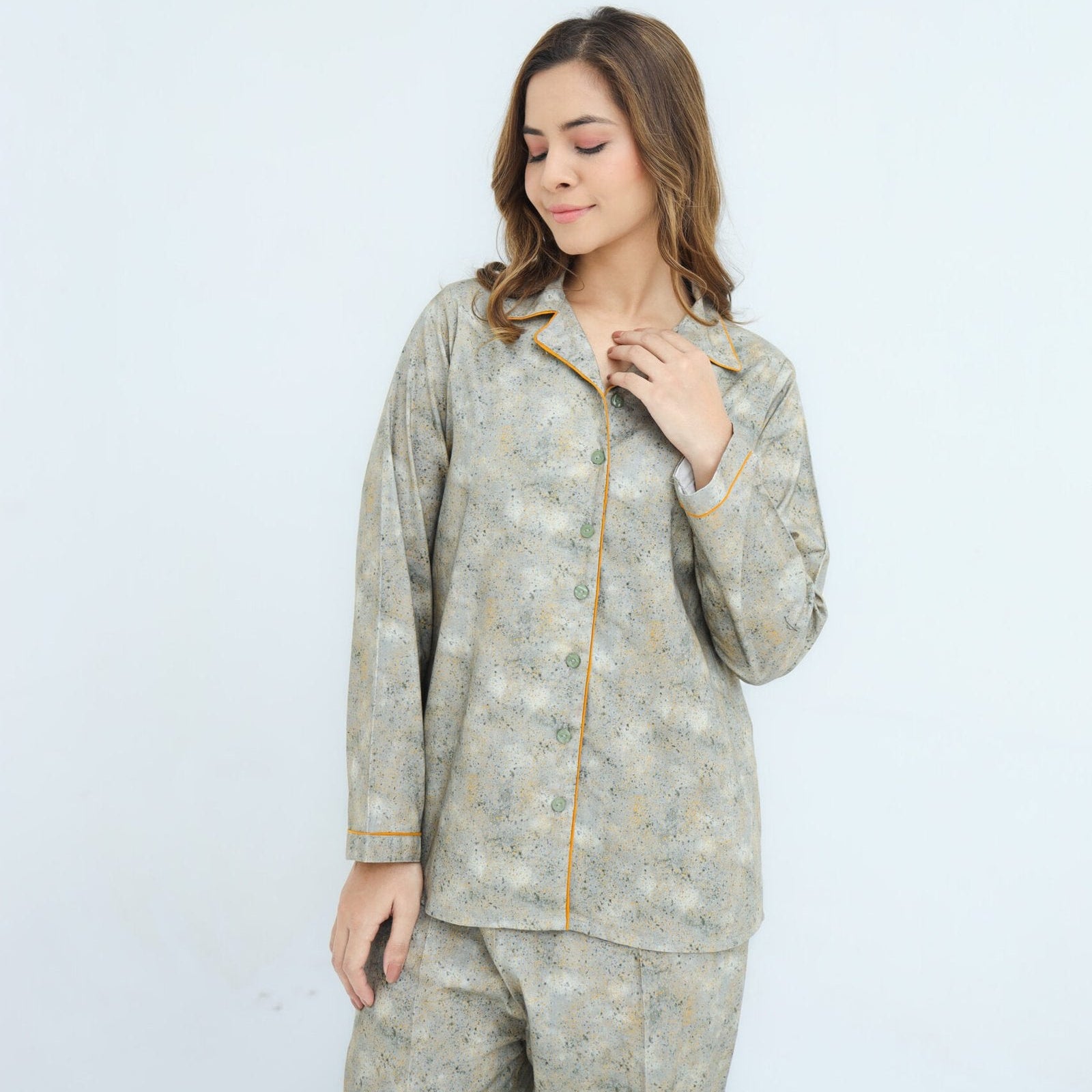 Grey Winter Cotton Candy Printed PJ Set | Men's Nightwear | AdoreRobe