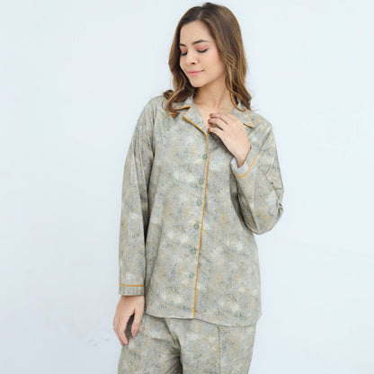 Grey Winter Cotton Candy Printed PJ Set | Men's Nightwear | AdoreRobe