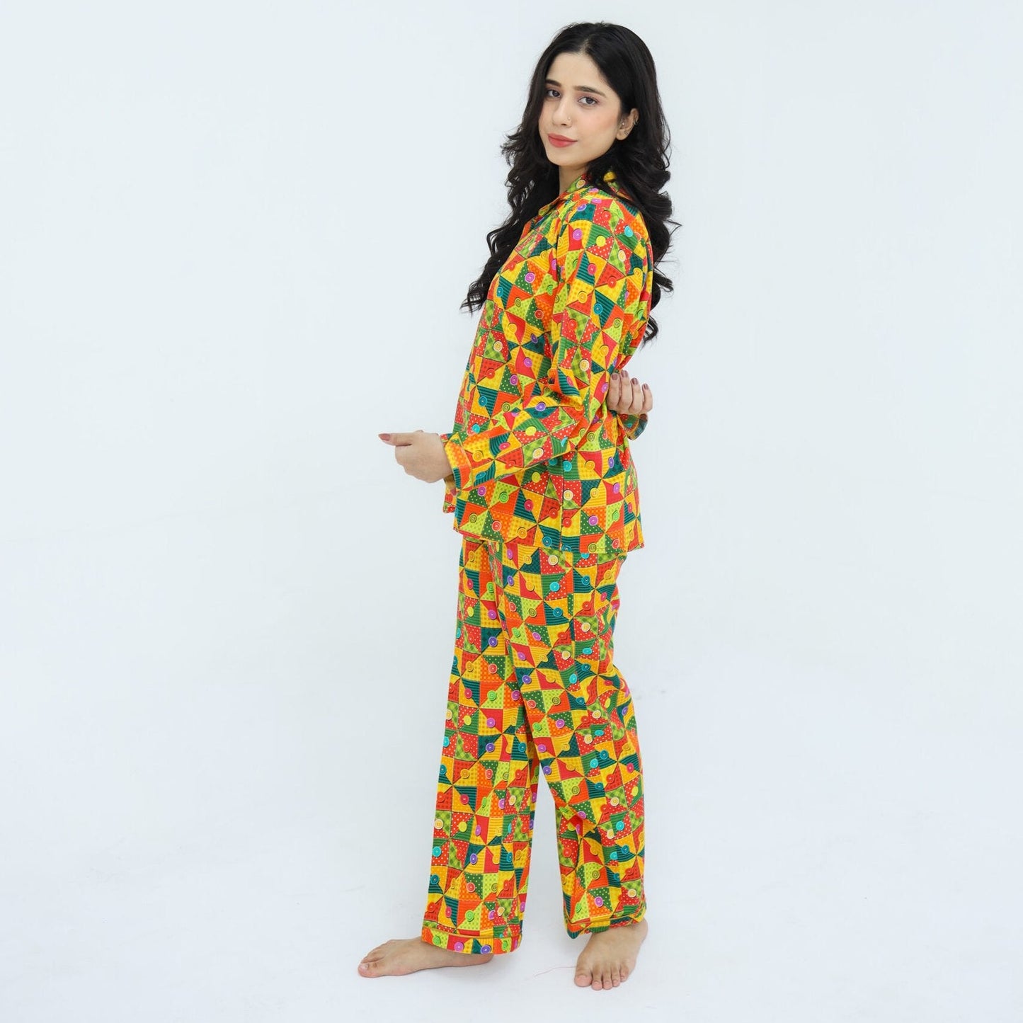 Multicolor Soft Cotton button box | Men's Nightwear | AdoreRobe