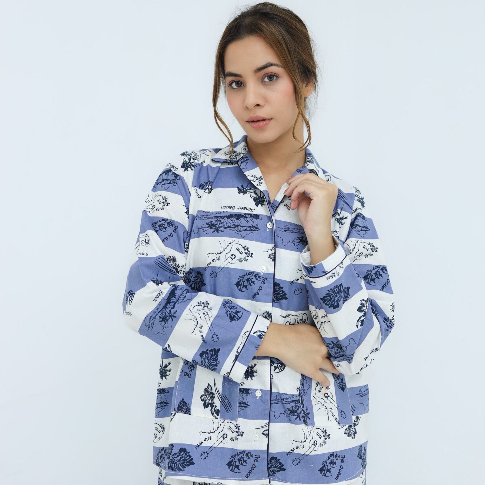 Winter Cotton Dot Printed PJ Set | Men's Nightwear | AdoreRobe