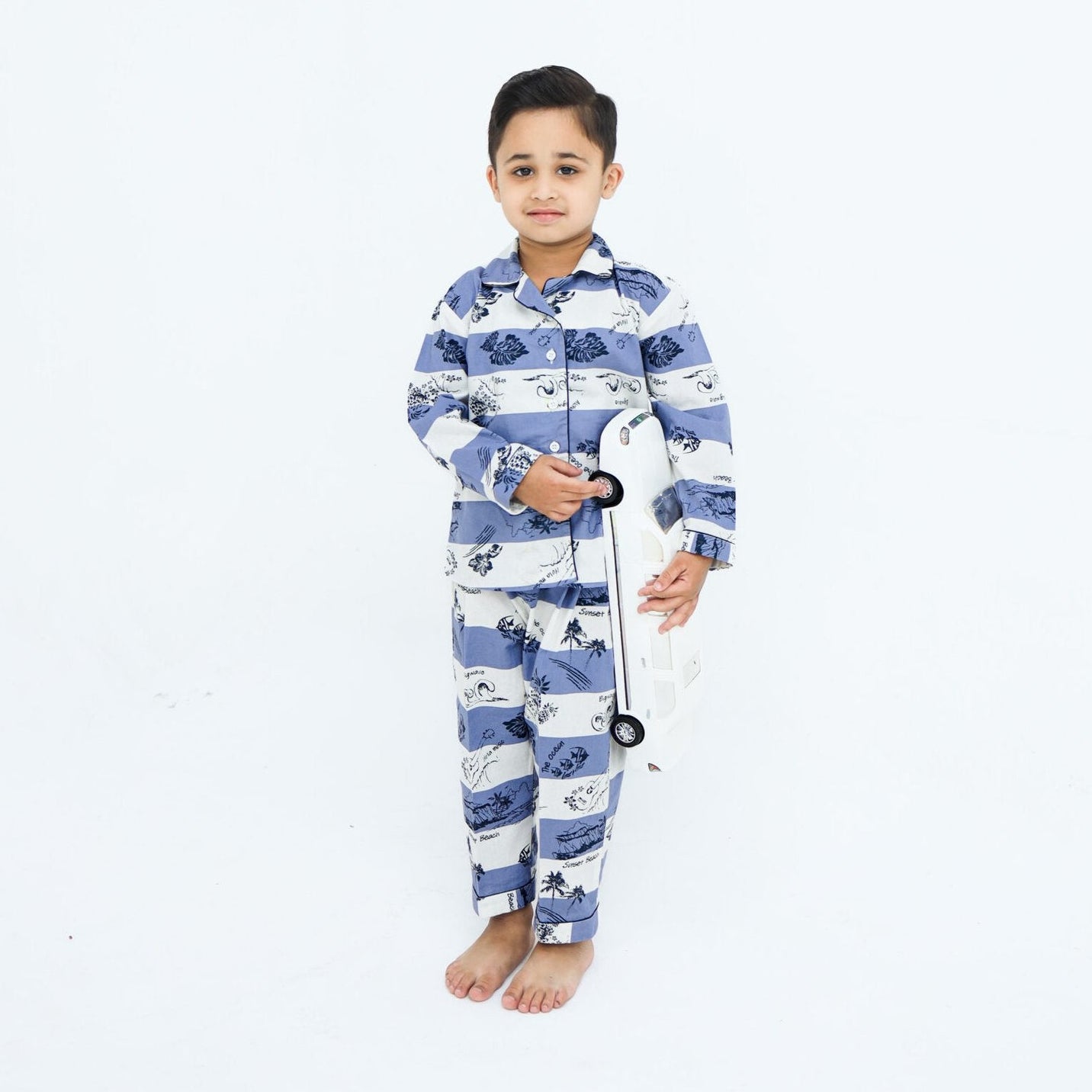 Horizontal stripe print cotton kids wear | Kids' Nightwear | AdoreRobe