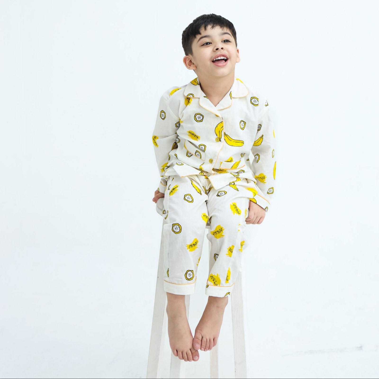 Banana Party print winter cotton kids | Kids' Nightwear | AdoreRobe