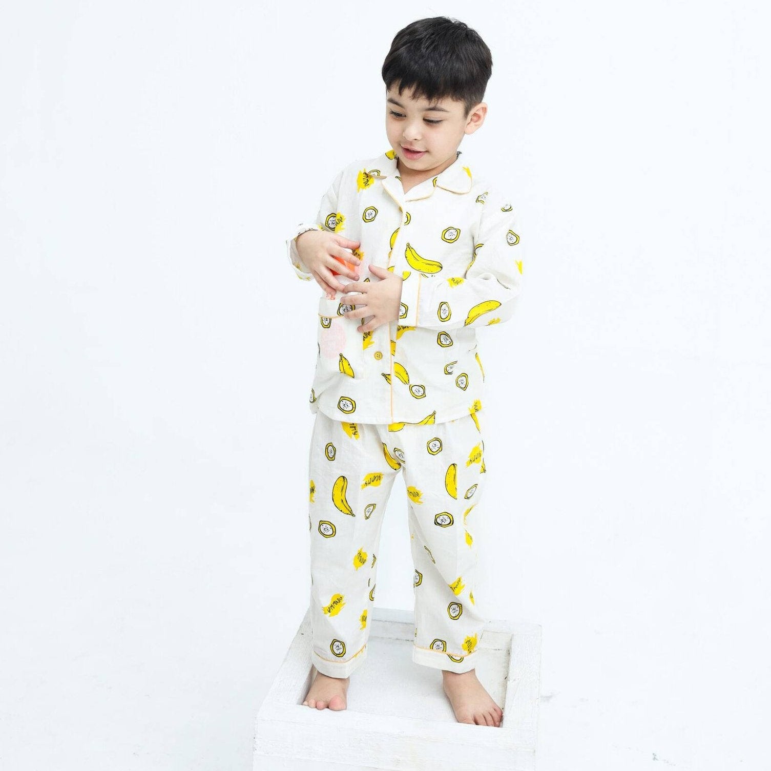 Banana Party print winter cotton kids | Kids' Nightwear | AdoreRobe