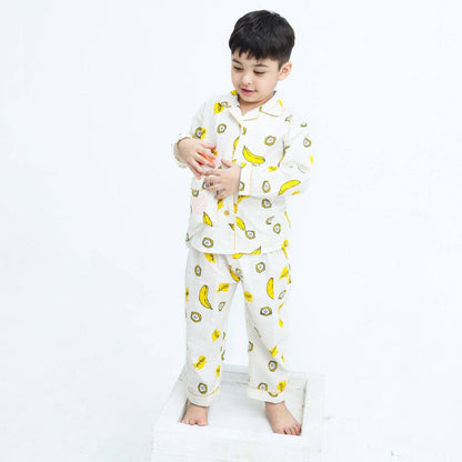 Banana Party print winter cotton kids | Kids' Nightwear | AdoreRobe