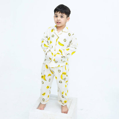 Banana Party print winter cotton kids | Kids' Nightwear | AdoreRobe