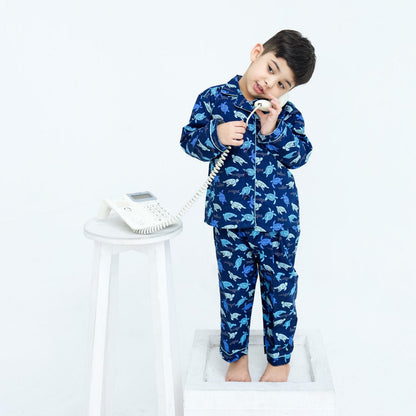 Tiny turtles print winter cotton kids | Kids' Nightwear | AdoreRobe