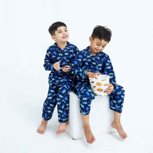 Tiny turtles print winter cotton kids wear