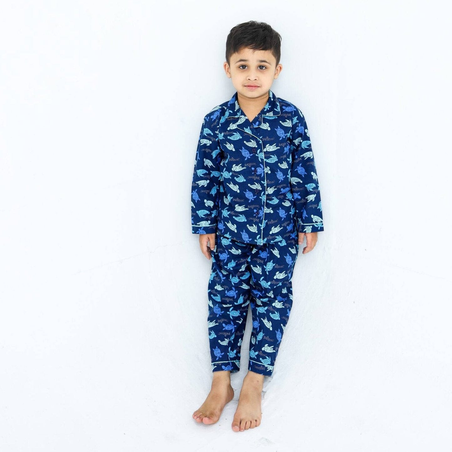 Tiny turtles print winter cotton kids | Kids' Nightwear | AdoreRobe