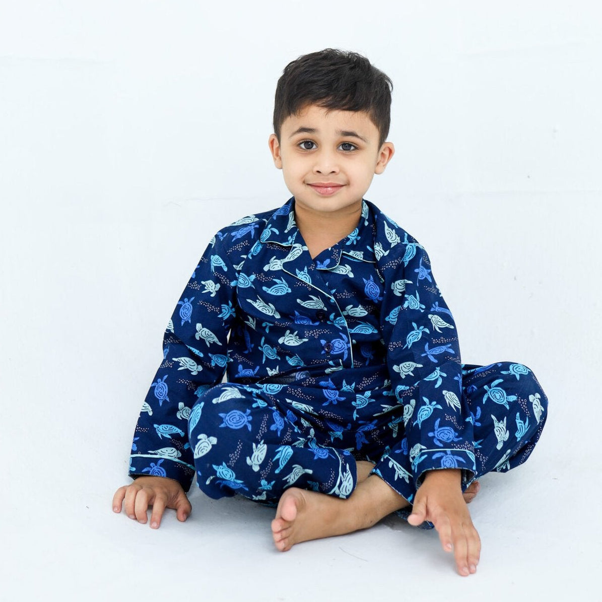 Tiny turtles print winter cotton kids | Kids' Nightwear | AdoreRobe