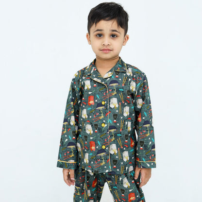 Noodle Nest print winter cotton kids | Kids' Nightwear | AdoreRobe