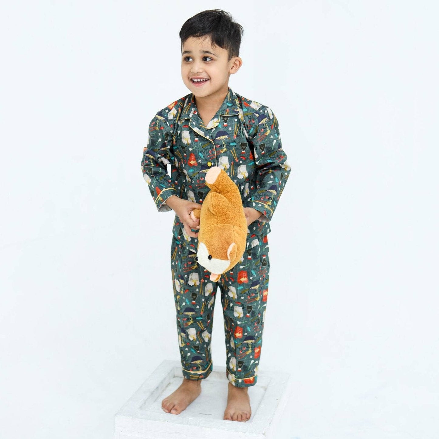 Noodle Nest print winter cotton kids | Kids' Nightwear | AdoreRobe
