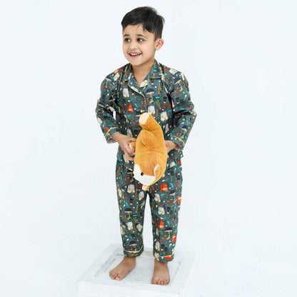 Noodle Nest print winter cotton kids | Kids' Nightwear | AdoreRobe