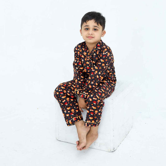 food print winter cotton kids wear