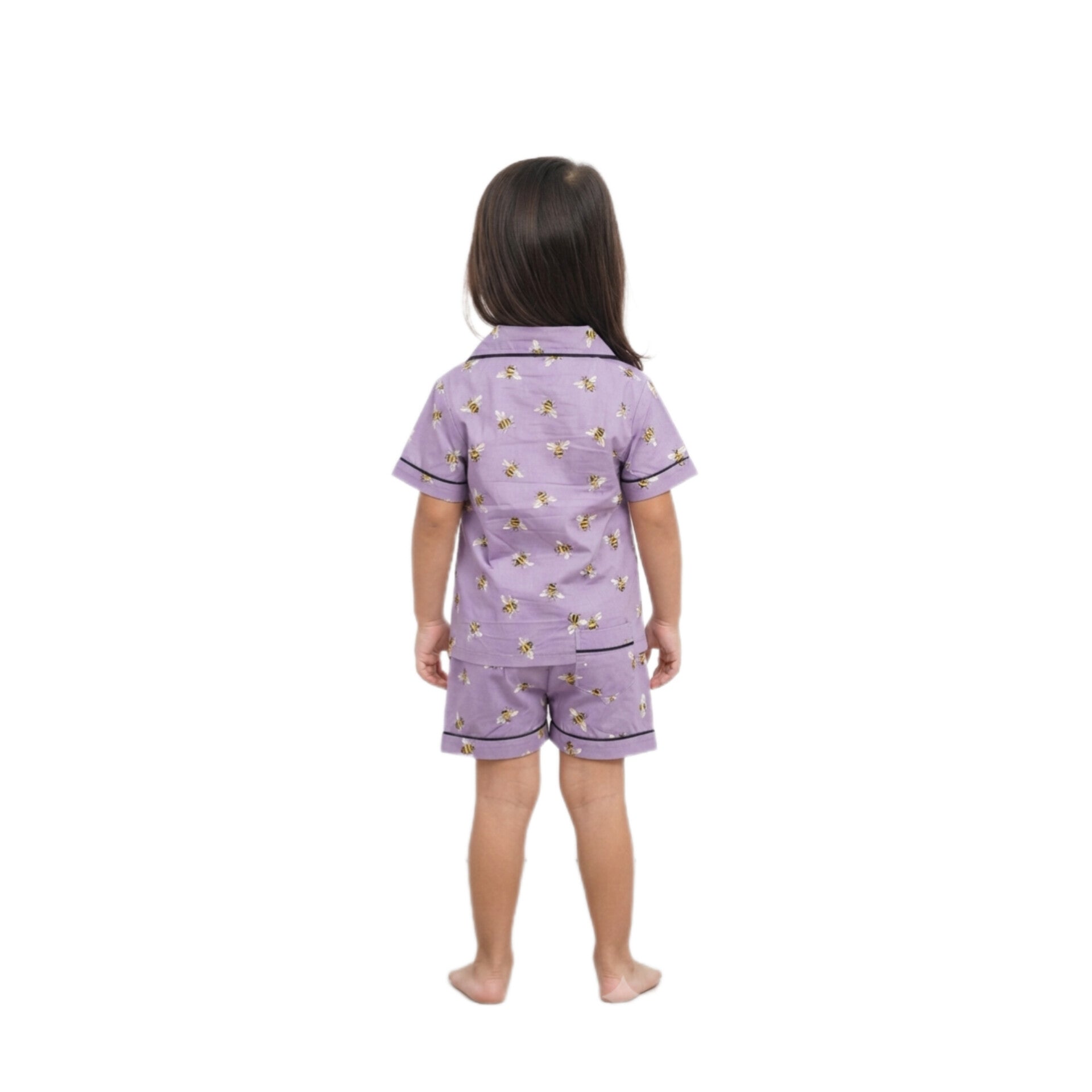 purple bee print winter cotton kids wear | Kids' Nightwear | AdoreRobe