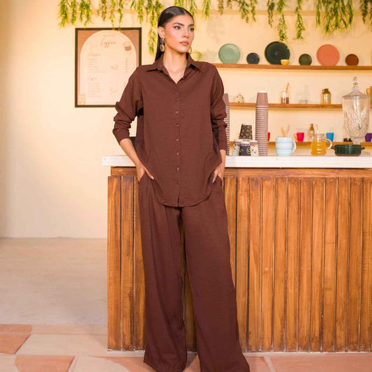 Rust Brown Women’s Co-Ord Set