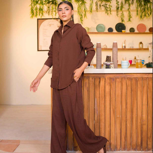 Rust Brown Women’s Co-Ord Set