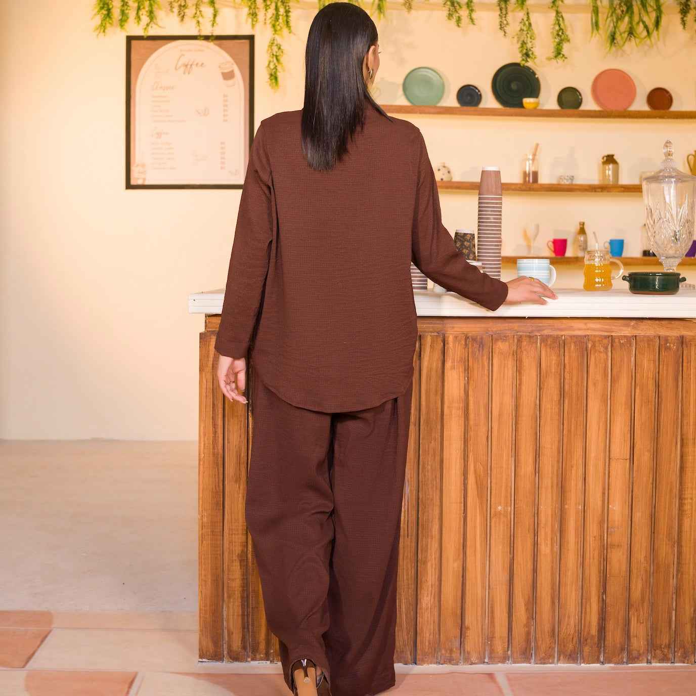Rust Brown Women’s Co-Ord Set
