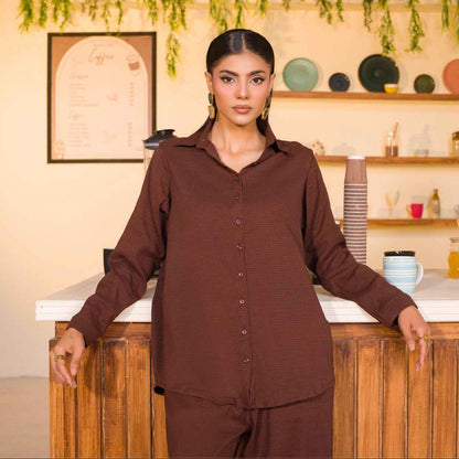 Rust Brown Women’s Co-Ord Set