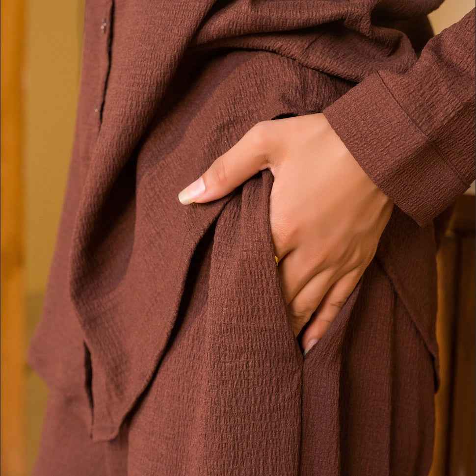 Rust Brown Women’s Co-Ord Set