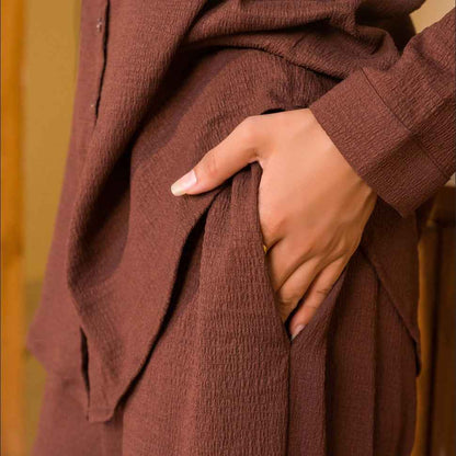 Rust Brown Women’s Co-Ord Set
