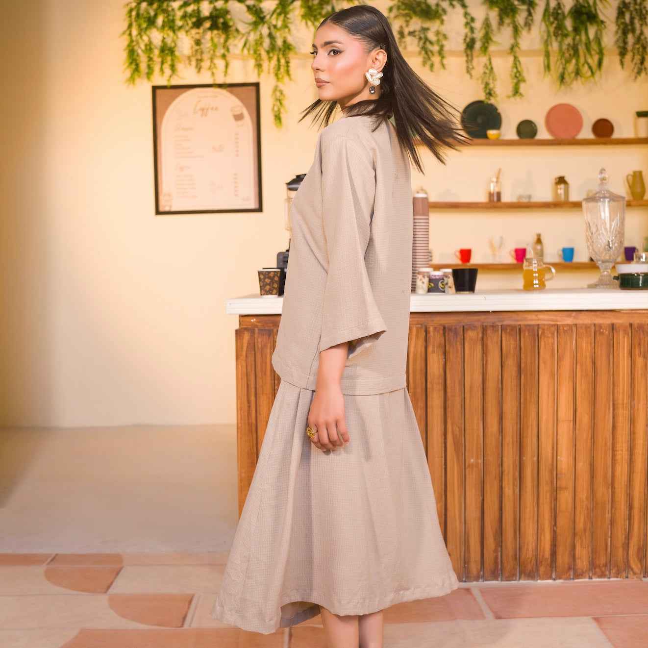 Soft Beige Women’s Co-Ord Set