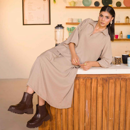 Soft Beige Women’s Co-Ord Set