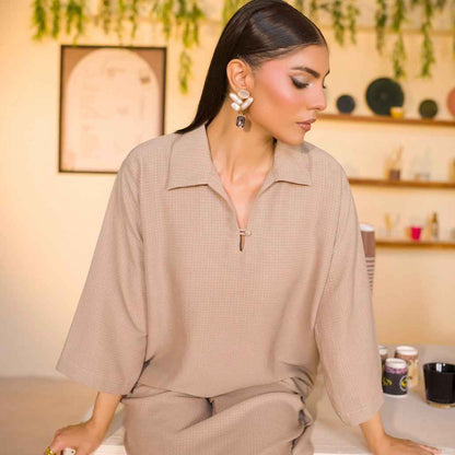 Soft Beige Women’s Co-Ord Set