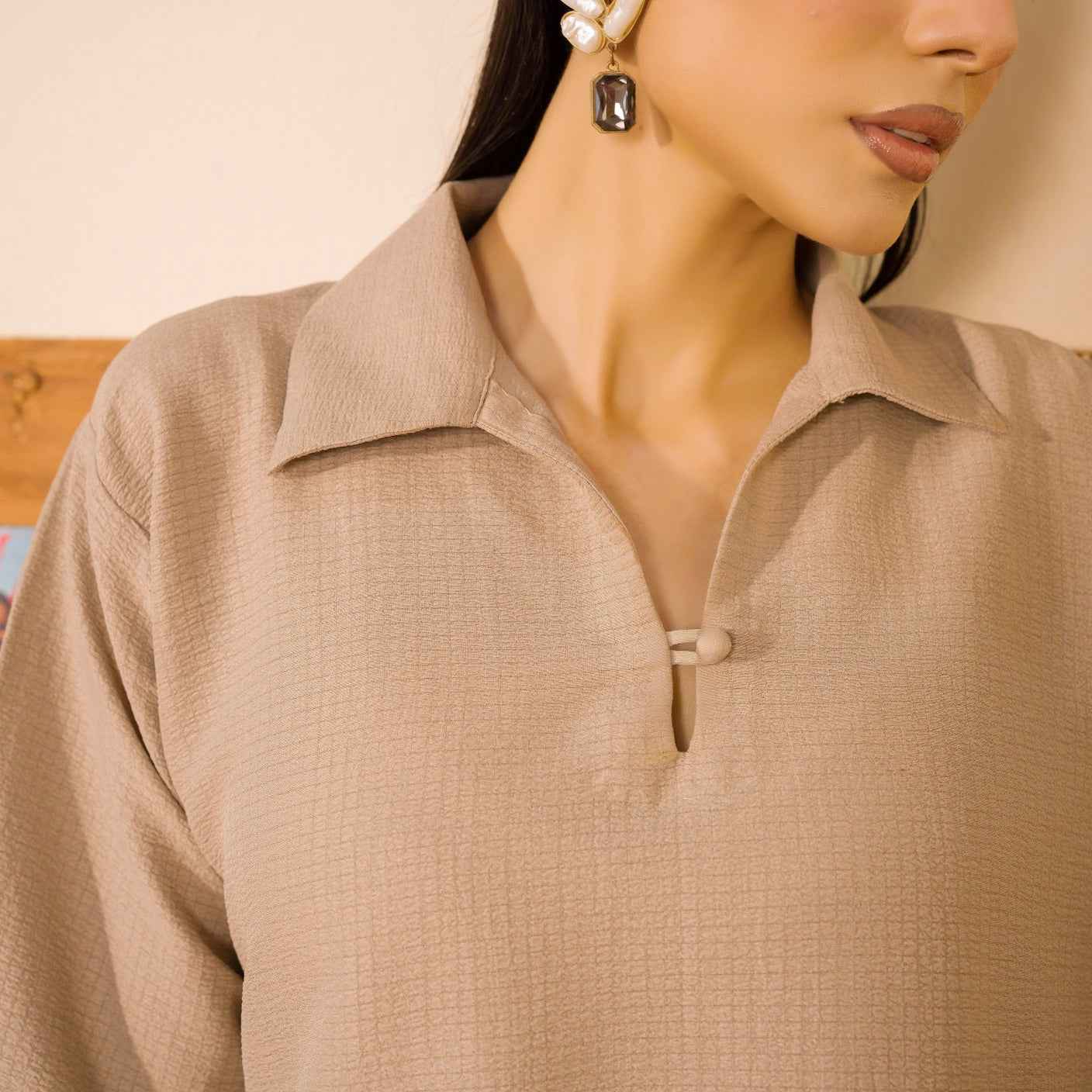 Soft Beige Women’s Co-Ord Set