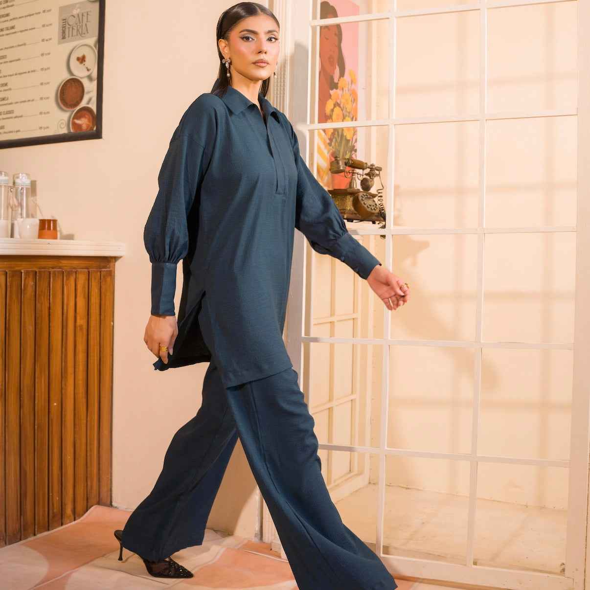 Steel Blue  Women’s Co-Ord Set