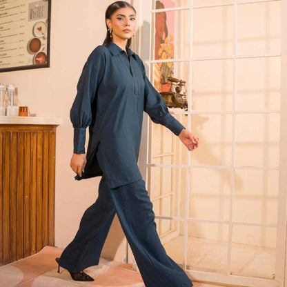 Steel Blue  Women’s Co-Ord Set