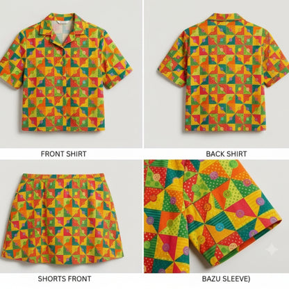 Multicolor Soft Cotton button box | Women's Nightwear | AdoreRobe
